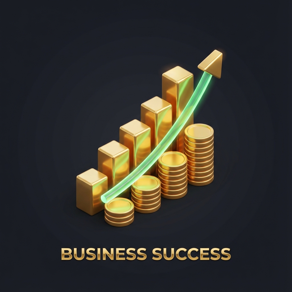 Revenue Growth 3D Icon